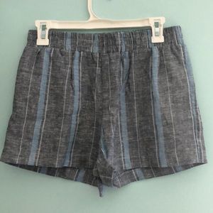 Striped blue soft shorts from Tilly’s